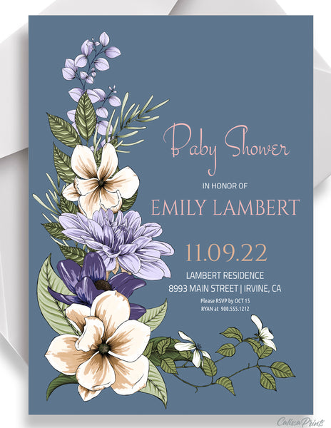 Baby Shower Party Invitation Templates, Maison De Fleur Design - BABY08