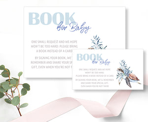 Baby Shower - Book for Baby Card Template -Nautical Design, Baby15