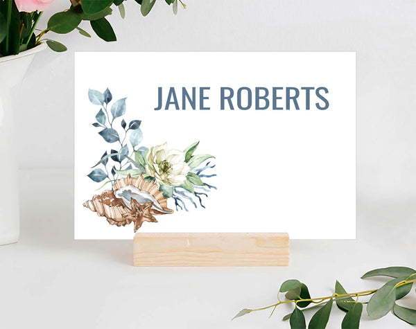 Baby Shower Place / Seating Card Template, Nautica Design - BABY15