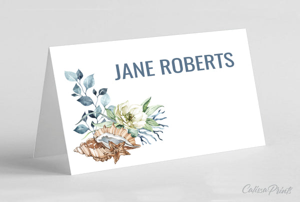 Baby Shower Place / Seating Card Template, Nautica Design - BABY15