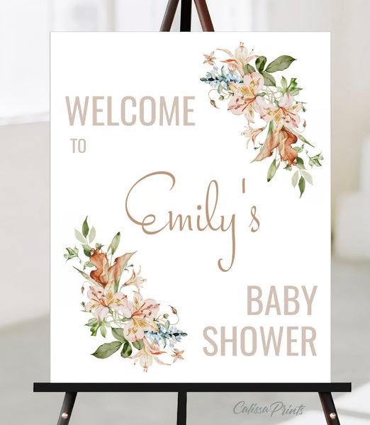 Baby Shower Welcome Signs Templates, Magnifique Design - BABY17