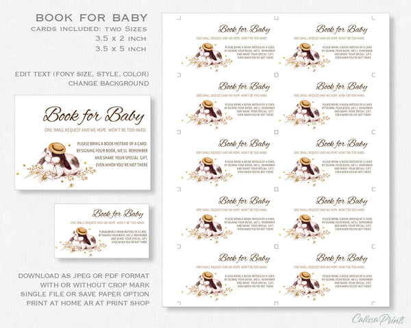Baby Shower Party - 30 Editable Template Bundle - Rustic Garden Design, BABY24 - CalissaPrints