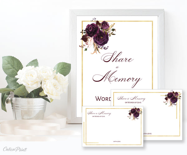 Memorial & Funeral Service Stationary 10 Editable Template Collection Set, MF020 - CalissaPrints