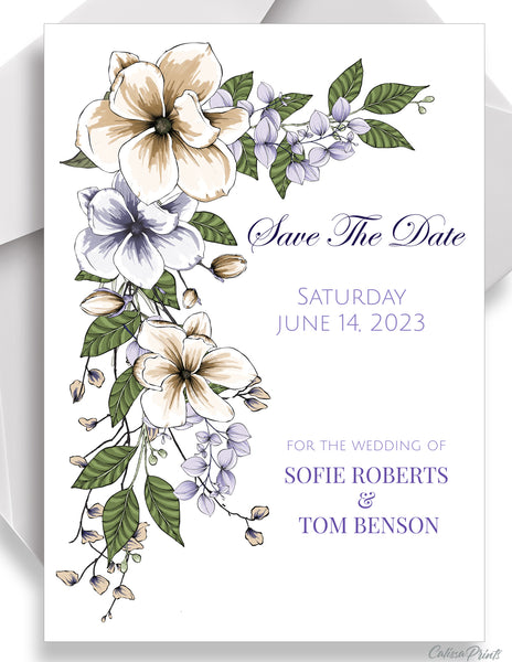 Wedding Save The Date Template, Maison de Fleur Collection - WED17
